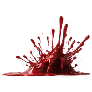 Life's Sanguine Fluid: Blood Splash Art PNG 26