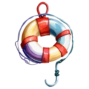 Life Saver Watercolor PNG 06272024