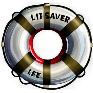 Life Saver Watercolor PNG Vve56 PNG