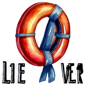 Life Saver Watercolor PNG Wox64