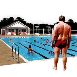 Lifeguard Watching Over Swimmers PNG Ohw66 PNG