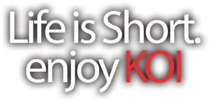 Lifeis Short Enjoy K O I Slogan PNG image