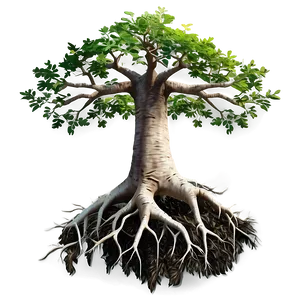 Lifelike Tree Roots Render Png 06262024 PNG image