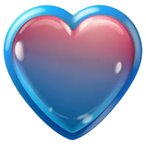 Light Blue Heart Emoji PNG Jnn