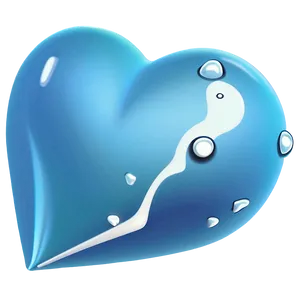 Light Blue Heart Emoji PNG Uog21