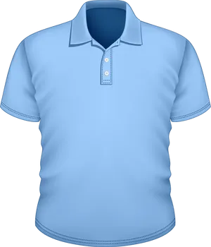 Light Blue Polo Shirt Mockup PNG image