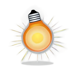Light Bulb Orange PNG 60 PNG