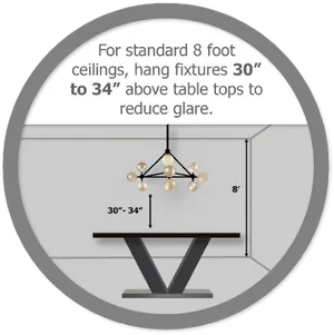 Light Fixture Height Guide PNG image