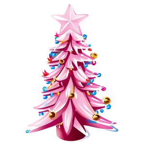 Light Pink Christmas Tree PNG Gqv