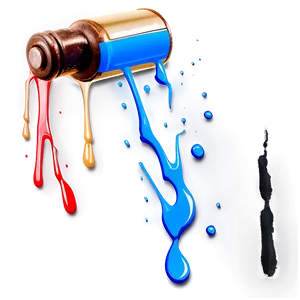 Light Spray Paint Drip PNG 06282024