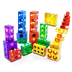 Light-up Building Blocks Png 06132024 PNG image