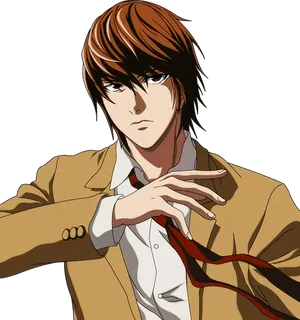 Light Yagami Death Note Character PNG image