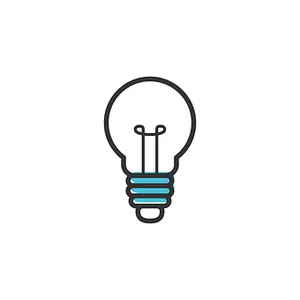 Lightbulb Icon Idea Concept PNG image