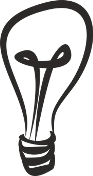 Lightbulb Icon Silhouette