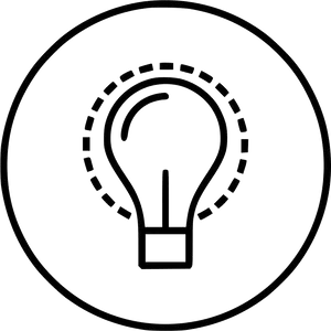 Lightbulb Idea Icon PNG image