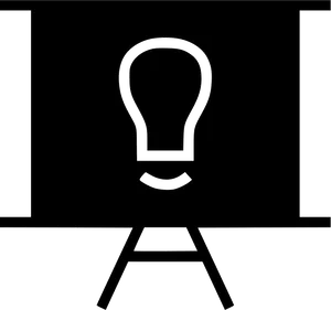 Lightbulb Idea Presentation Icon PNG image