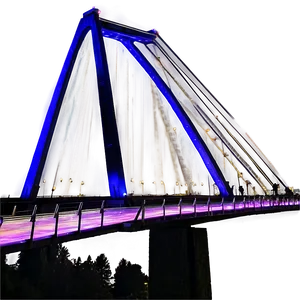 Lighted Bridge At Dusk Png Xqi7 PNG image