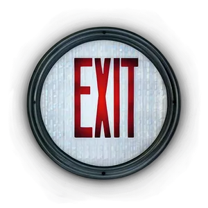 Lighted Exit Sign Png 06262024 PNG image