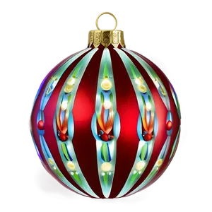Lighted Red Ornament PNG Hyt