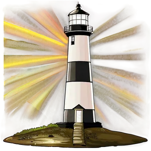 Lighthouse Beacon At Night Png 05242024 PNG image