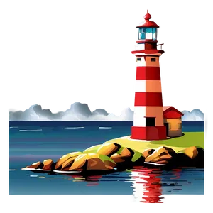 Lighthouse By The Sea Png Kyg38 PNG image