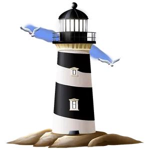 Lighthouse By The Sea Png Xoo PNG image