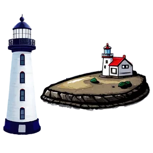 Lighthouse By The Sea Png Yqo81 PNG image