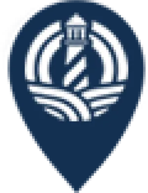 Lighthouse Location Pin Icon