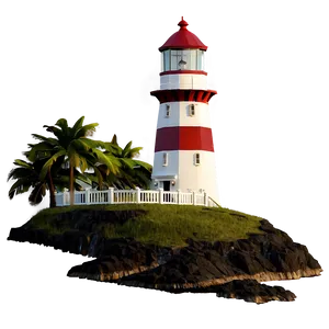 Lighthouse On Island Png Ryq24 PNG image