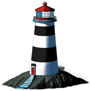Lighthouse On Island Png Uvr87 PNG image