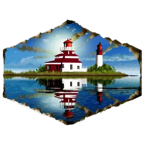 Lighthouse Reflection Png Fbh PNG image