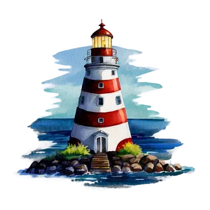 Lighthouse Watercolor Png Xbc13 PNG image