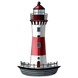 Lighthouse With Boat Png Kow PNG image