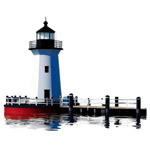 Lighthouse With Dock Png Fyw39 PNG image