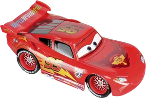 Lightning Mc Queen Toy Car PNG image