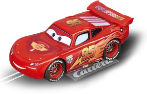 Lightning Mc Queen Toy Car PNG image