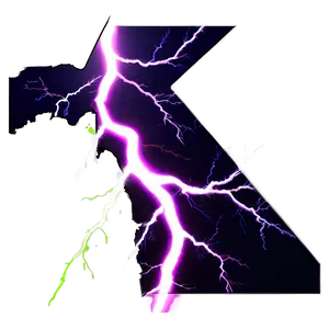 Lightning Strike Silhouette PNG 04292024