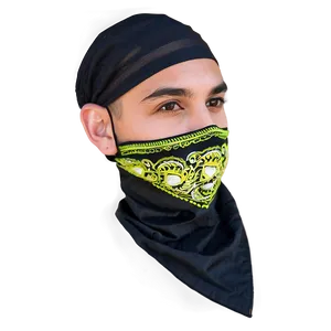 Lightweight Black Bandana PNG 64