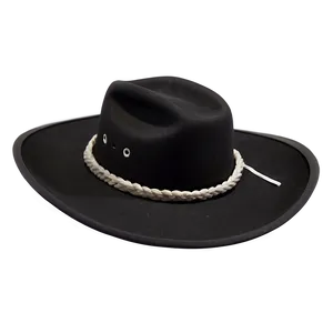 Lightweight Black Cowboy Hat PNG 82