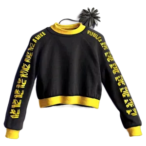 Lightweight Black Summer Sweatshirt PNG 84