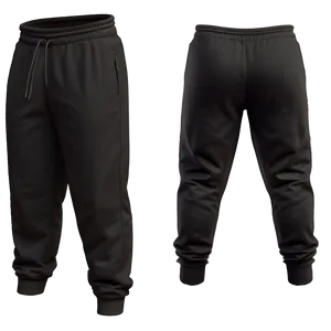 Lightweight Black Sweatpants Png Krn31 PNG image