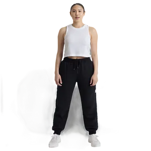 Lightweight Black Sweatpants Png Tsh PNG image