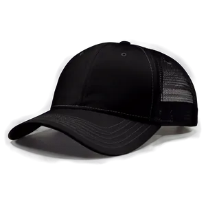 Lightweight Black Trucker Hat PNG Xst14 PNG