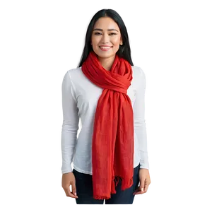 Lightweight Red Scarf PNG 06252024
