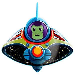 Lightyear Spaceship Illustration PNG Obw PNG