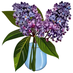 Lilac Bouquet PNG Snu49