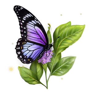 Lilac Butterfly PNG 06122024