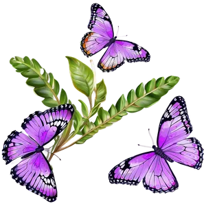 Lilac Butterfly PNG 30