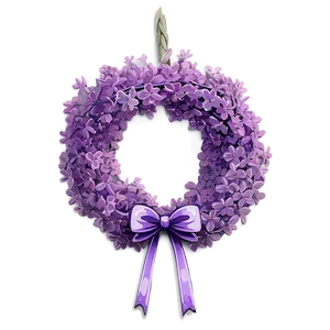 Lilac Wreath PNG Nah