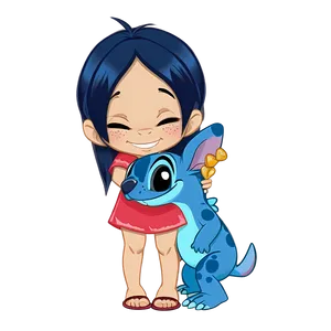 Lilo And Stitch Hug PNG Msd88 PNG